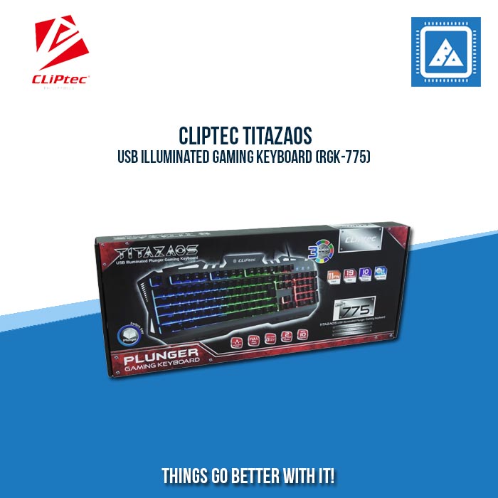 CLIPTEC TITAZAOS USB ILLUMINATED GAMING KEYBOARD (RGK-775) CLIPTEC TITAZAOS USB ILLUMINATED GAMING KEYBOARD (RGK-775)